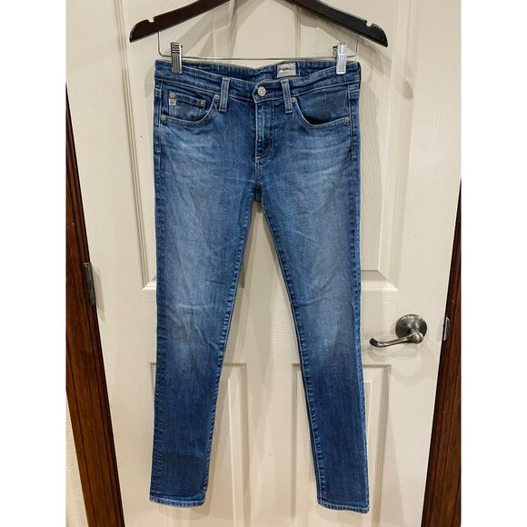 AG Adriano Goldschmied Womens Skinny Jeans 26R Blue Denim - Picture 1 of 6